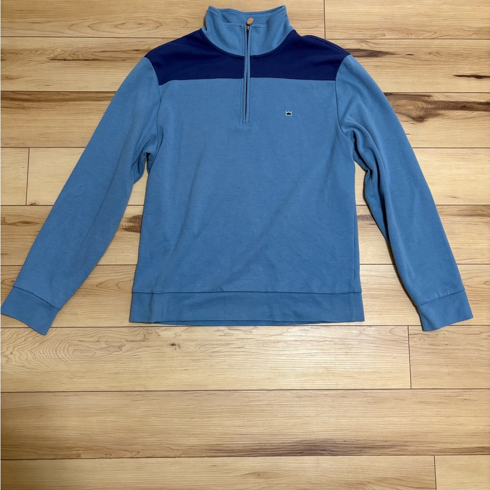 Men's Blue Quarter-Zip Sweater